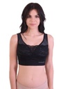 Sankon Patent Premium Aloe Vera Bra With Stream Lace, Black