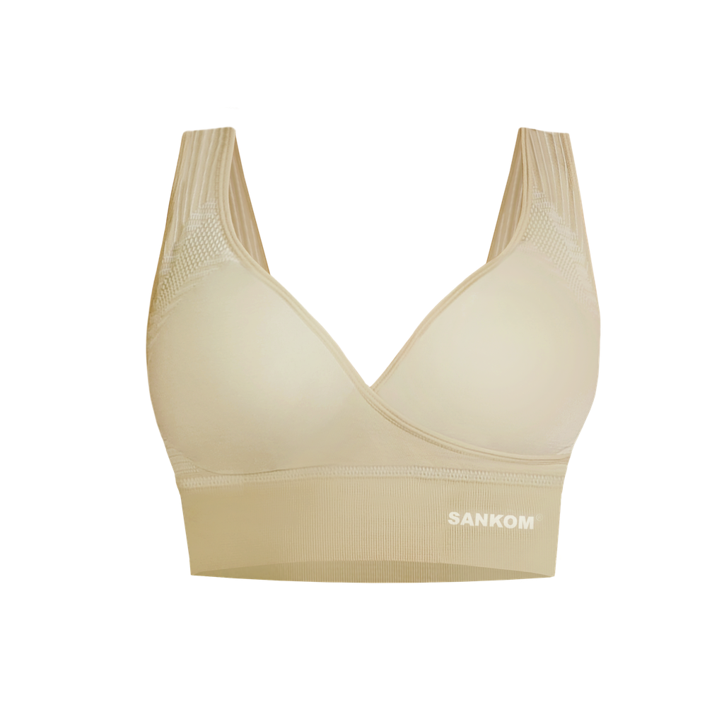 Sankon Patent Cooling Effect Bra For Back Support, Beige