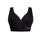 Sankon Patent Premium Aloe Vera Bra With Stream Lace, Black