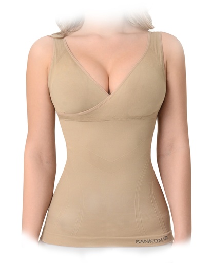 Sankom Patent Classic Vest With Bra Incorporated